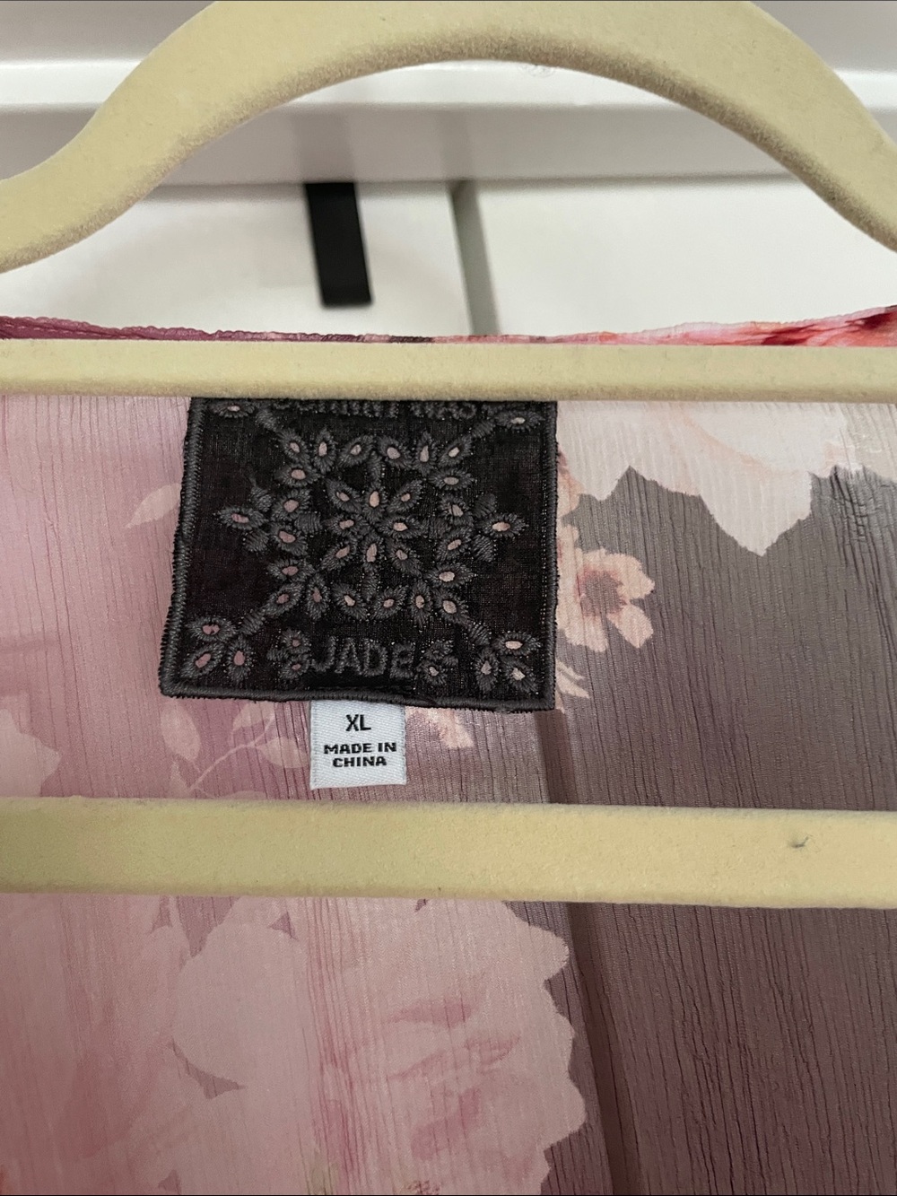 Johnny Was Sheer Floral Maxi Dress, 100% Silk - Picture 4 of 10